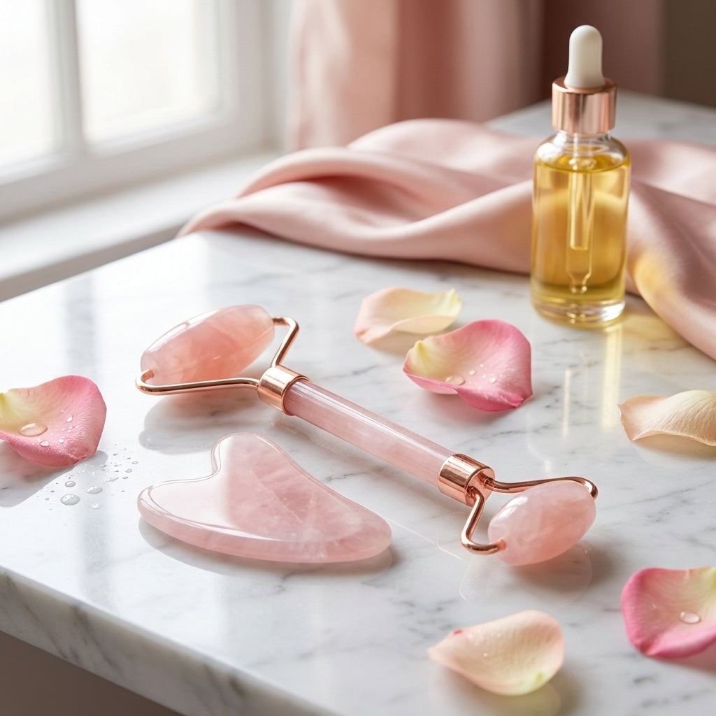 Kit Escultor Facial Premium - Cuarzo Rosa